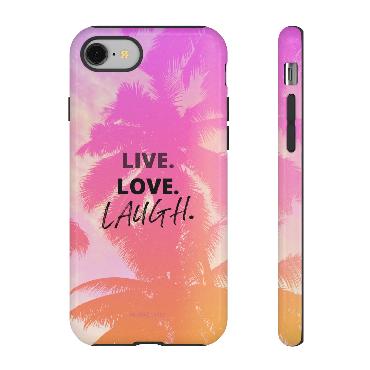 Live Life iPhone "Tough" Case (Pink)