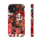 'Tis The Season Aesthetic iPhone "Tough" Case (Red)