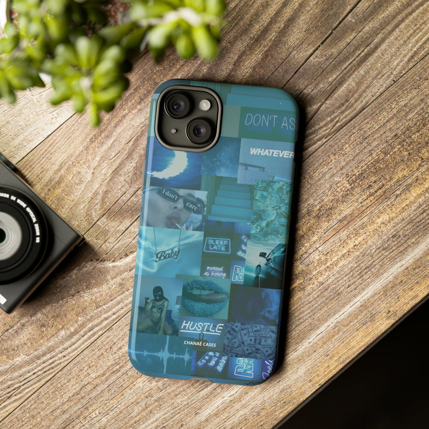 Dayjuh Aesthetic iPhone "Tough" Case (Blue)