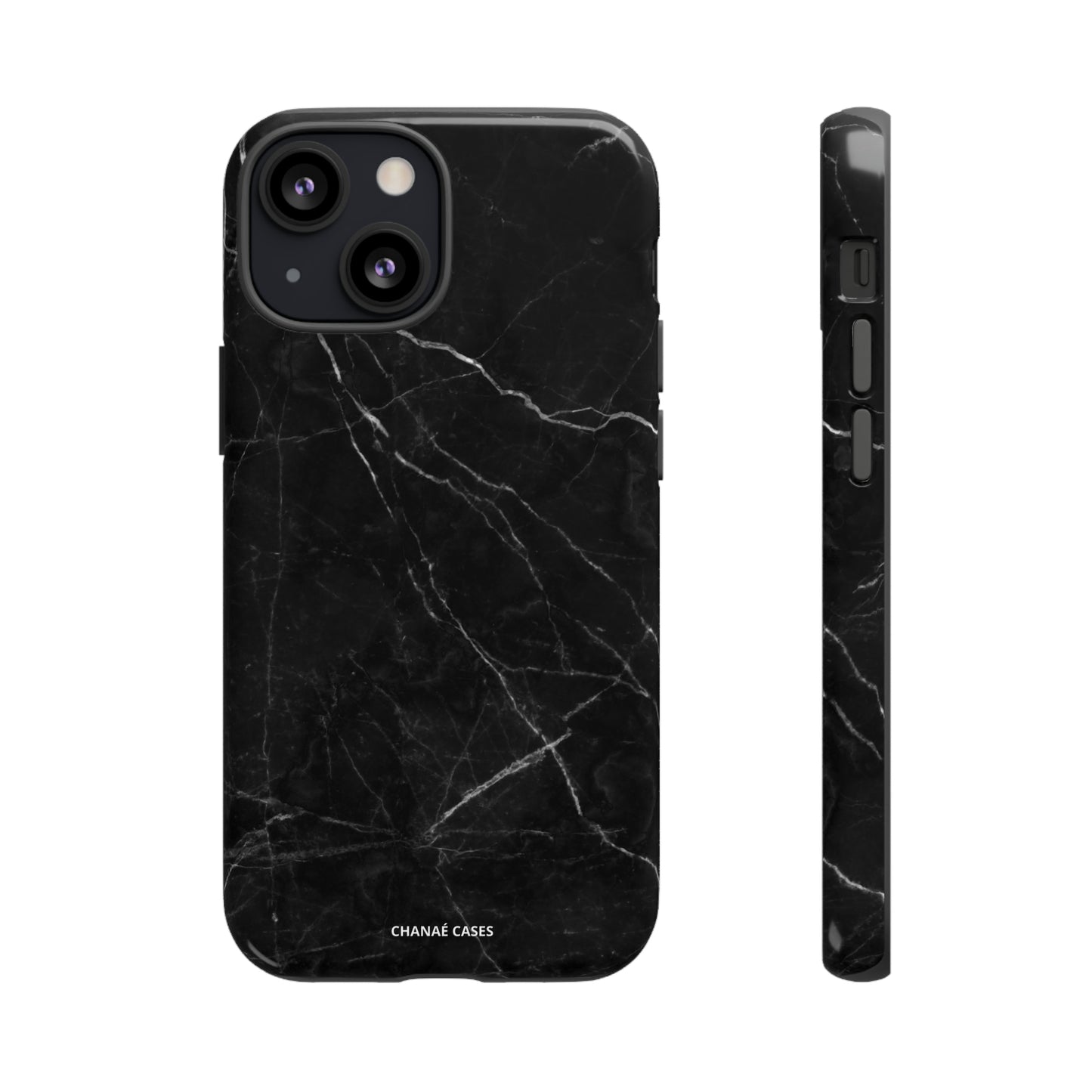 Titan Marble iPhone "Tough" Case (Black)