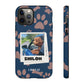 Customisable FurBaby Polaroid iPhone "Tough" Case (Paws)