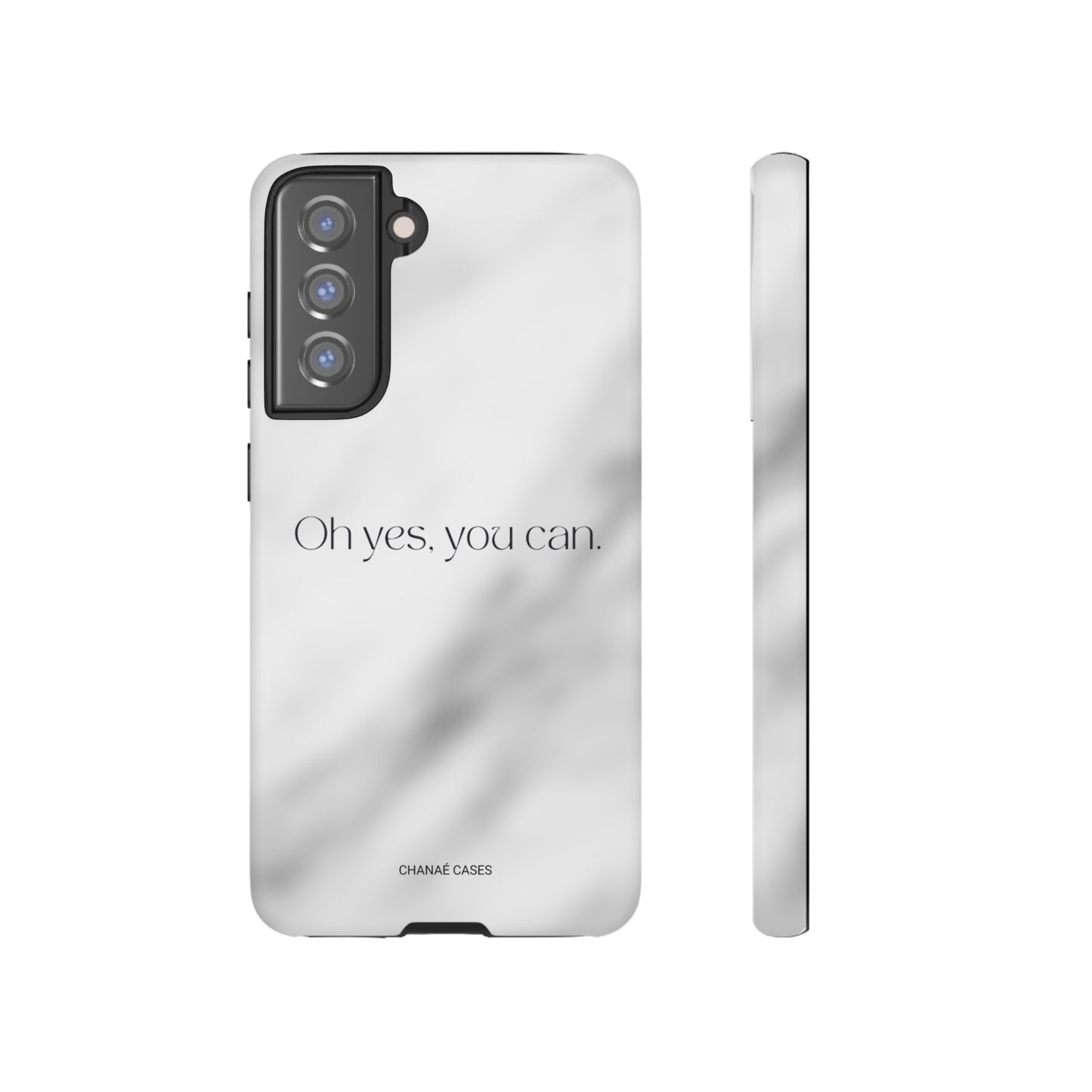 Yes You Can! Marble Samsung "Tough" Case (Grey)