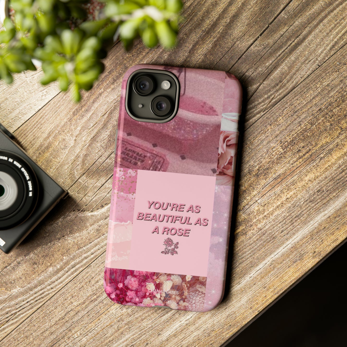 Beautiful Rose iPhone "Tough" Case (Pink)