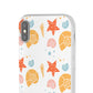 Sea Shells Flexi iPhone Case (Multi)