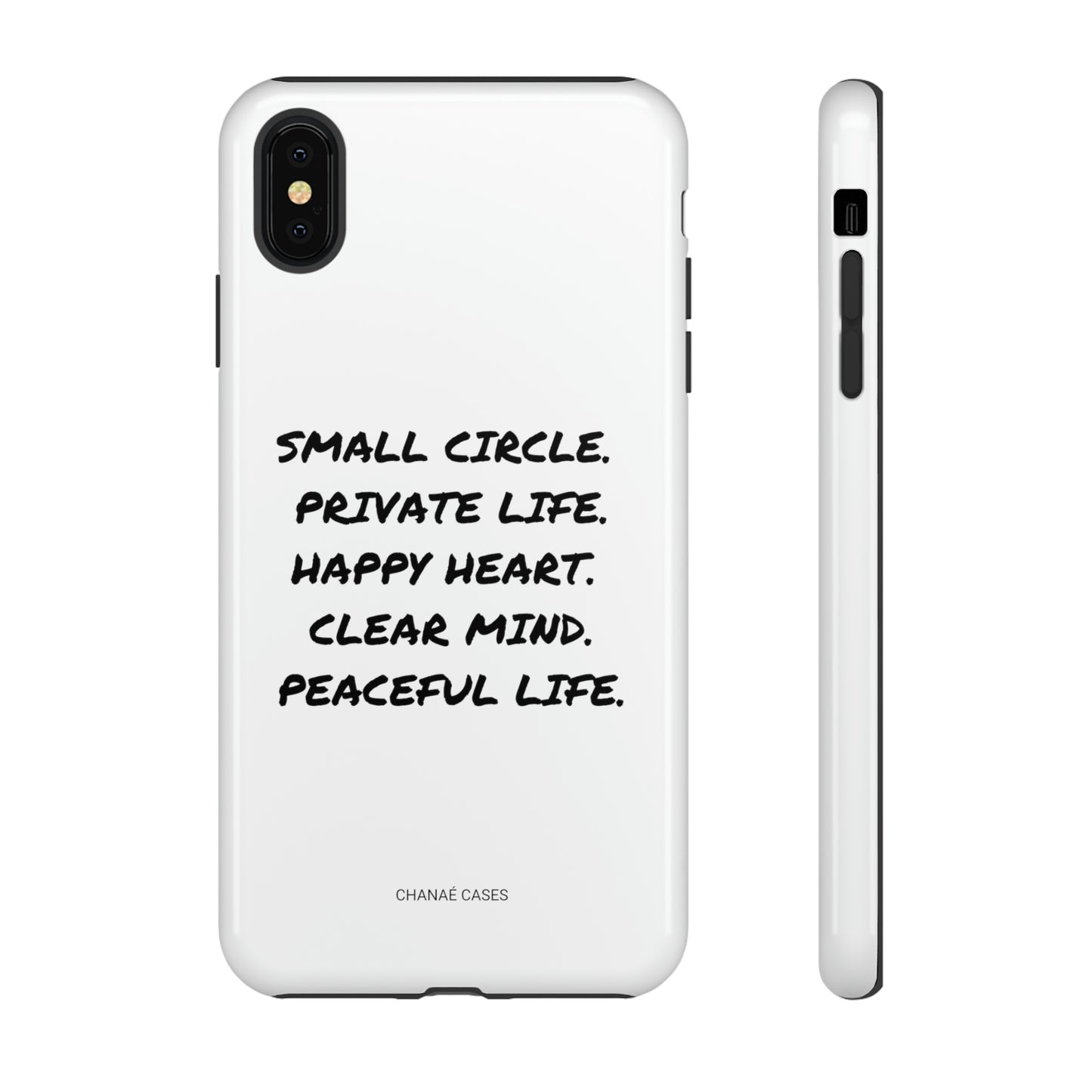 Peaceful Life iPhone "Tough" Case (White)