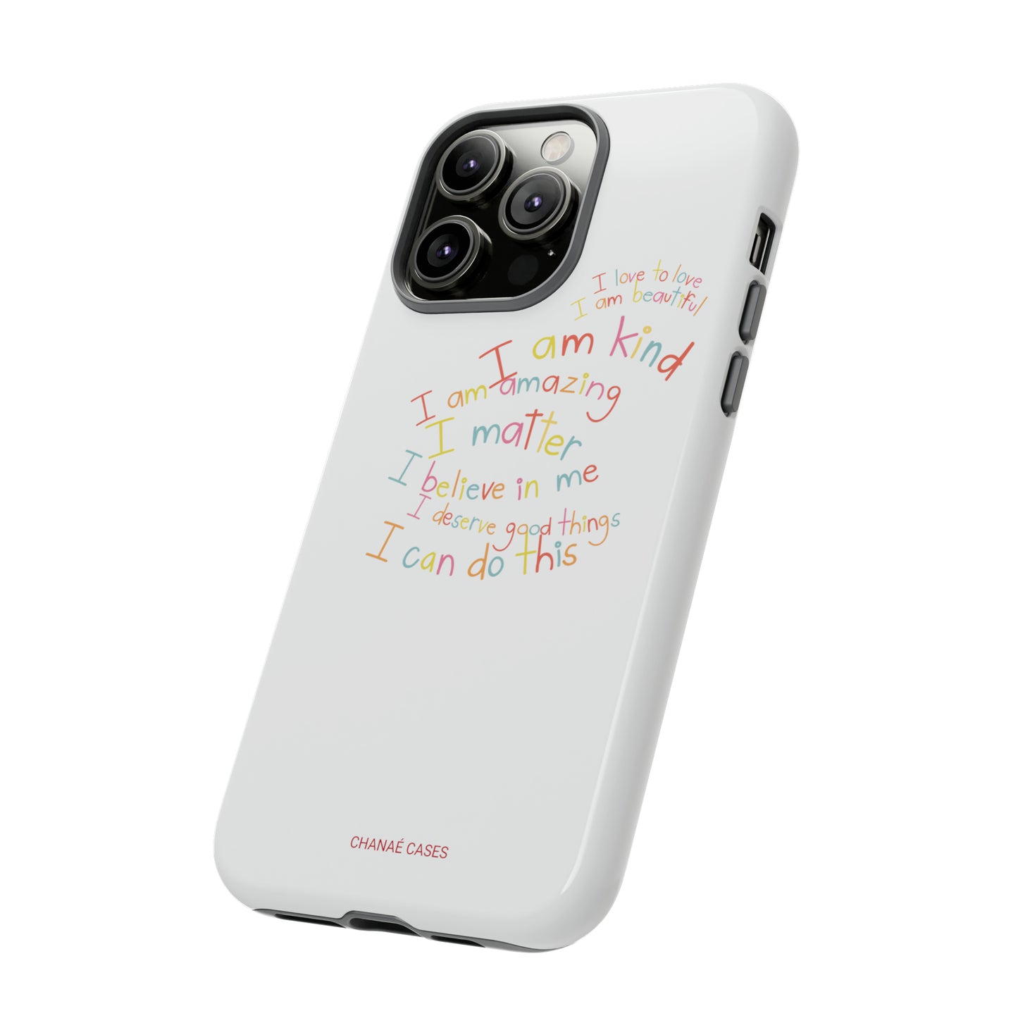 Positive Notes To You iPhone "Tough" Case (White)
