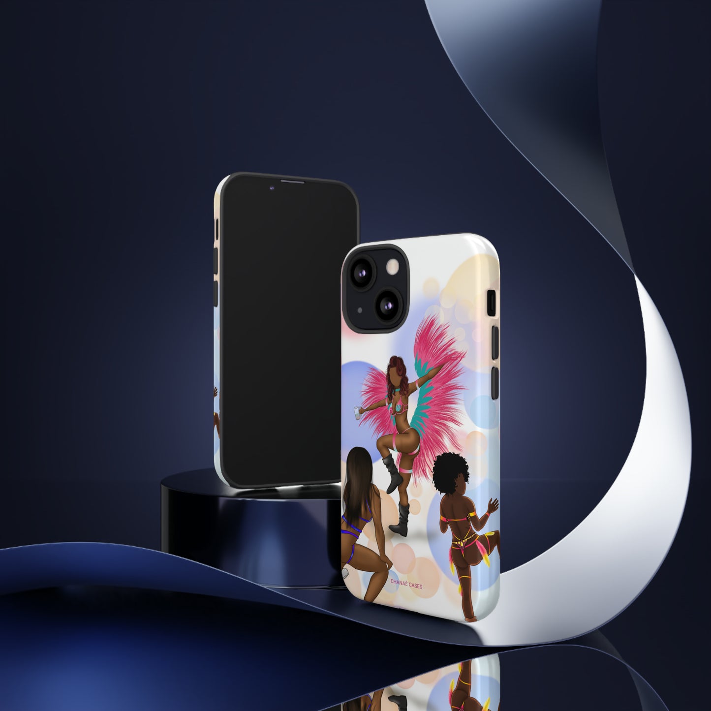 Carnival Queens Only iPhone "Tough" Case (White)