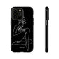 Caria Line Art iPhone "Tough" Case (Black)