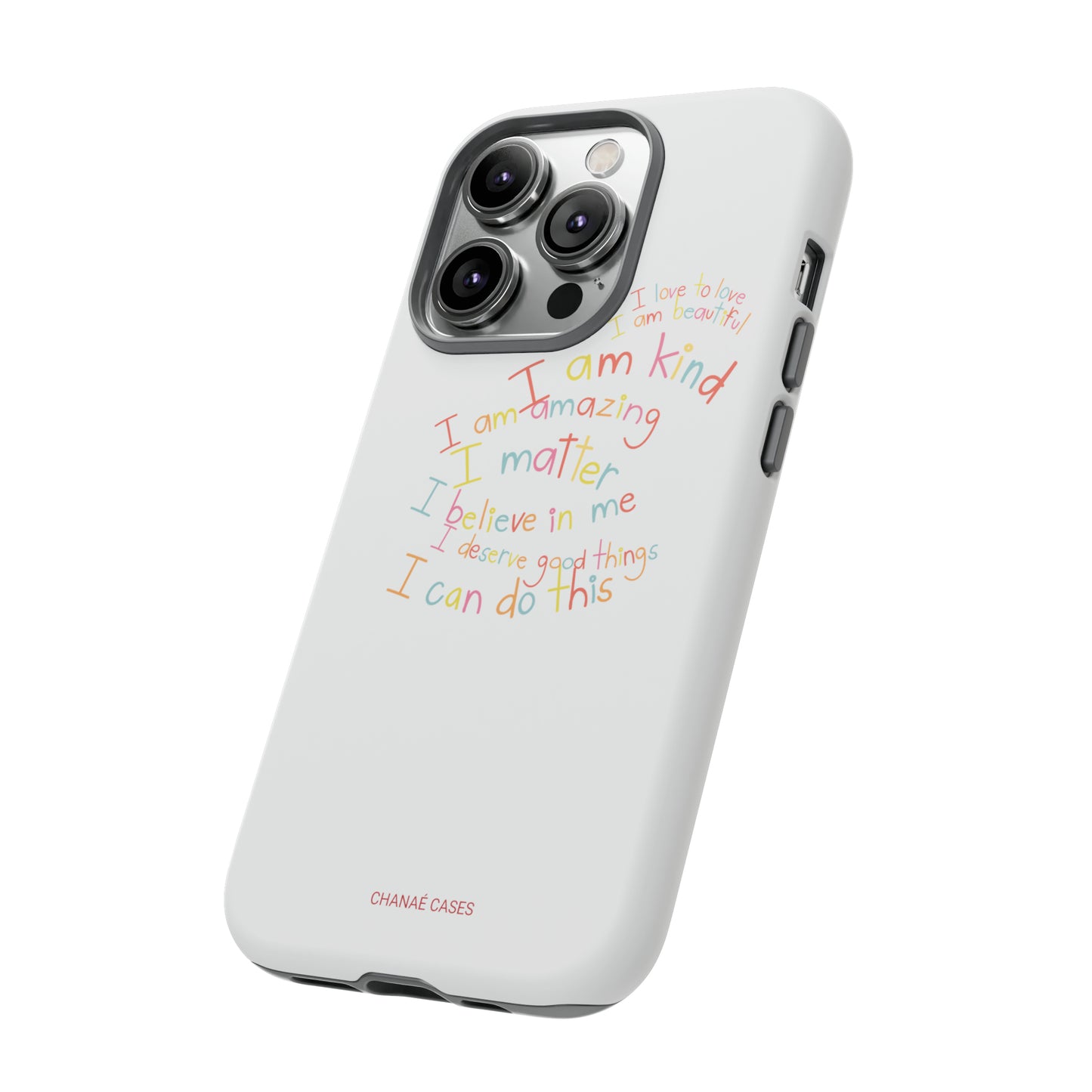 Positive Notes To You iPhone "Tough" Case (White)