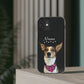 FurBaby (Digital Artwork) + Name Custom iPhone Clear Case