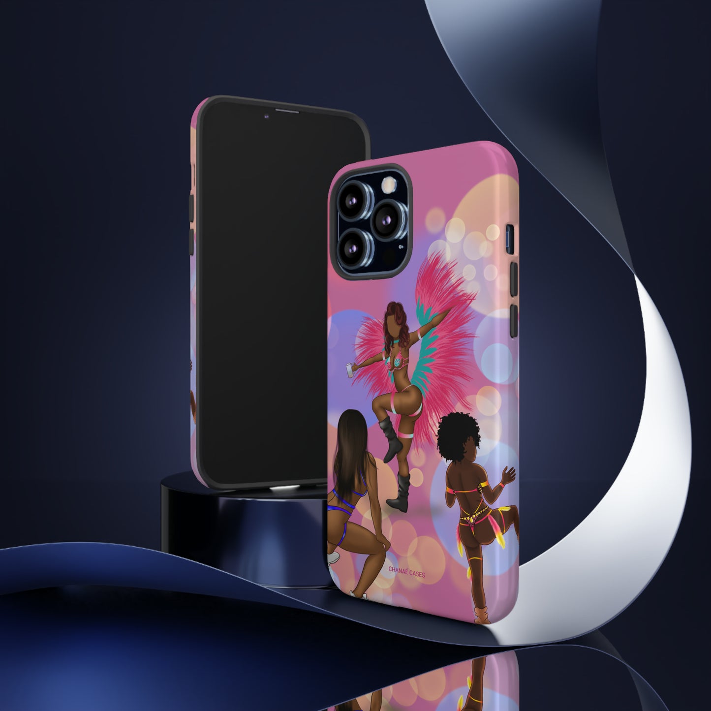 Carnival Queens Only iPhone "Tough" Case (Pink)