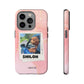 Customisable FurBaby Polaroid iPhone "Tough" Case (Pink Sparkle)