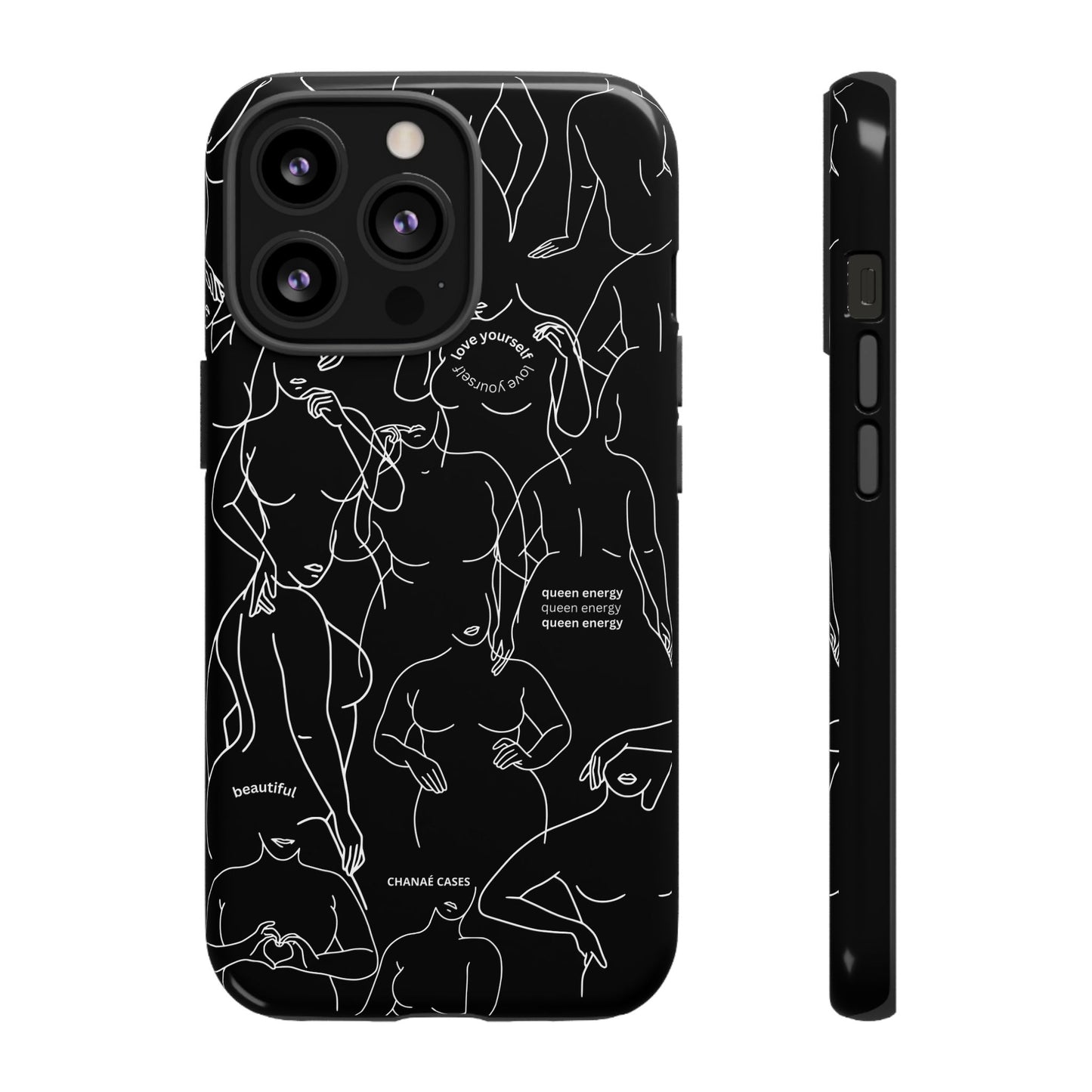 Love Your Body iPhone "Tough" Case (Black)