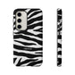 Zebra Print iPhone "Tough" Case (White/Black)