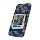 Customisable FurBaby Polaroid iPhone "Tough" Case (Paws)