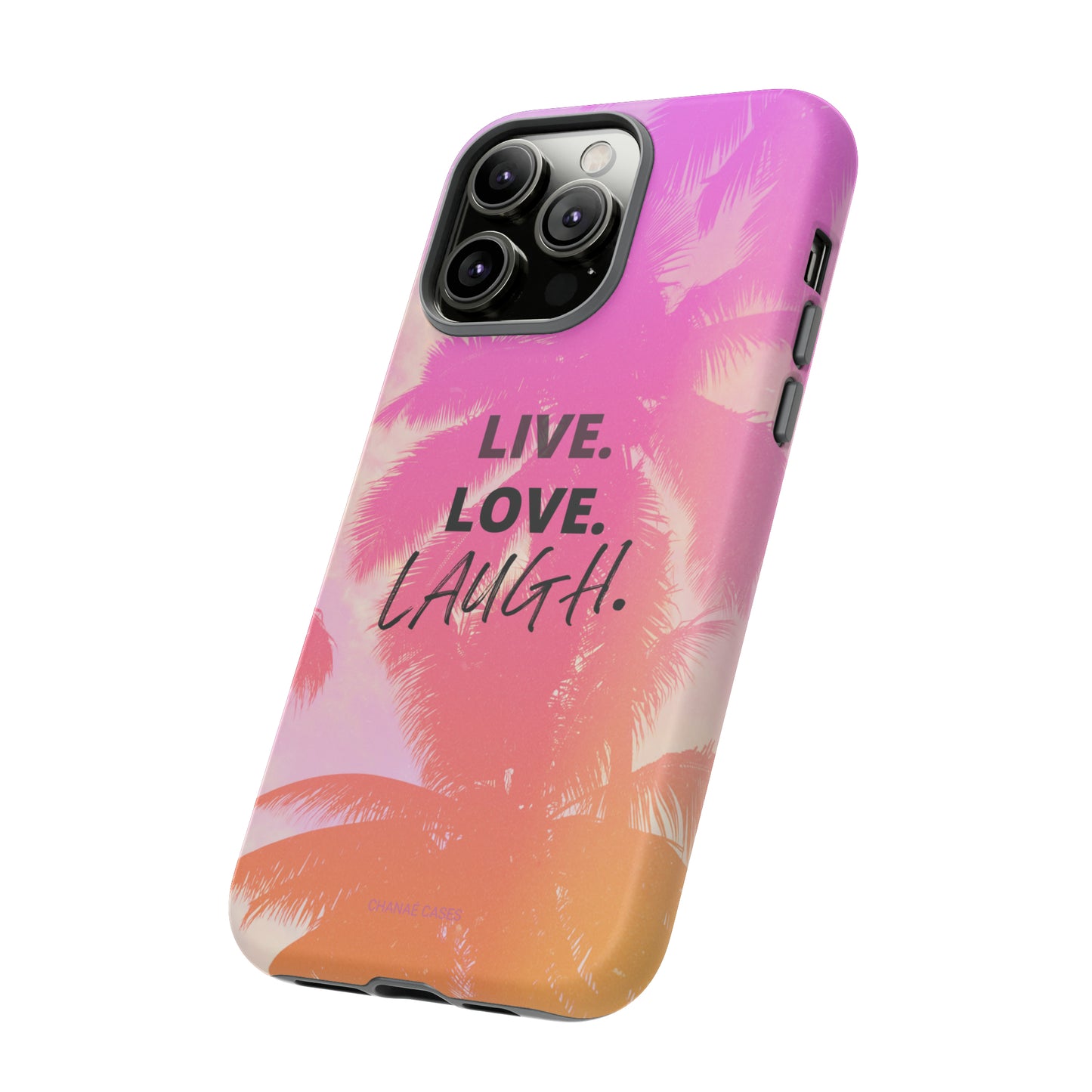Live Life iPhone "Tough" Case (Pink)