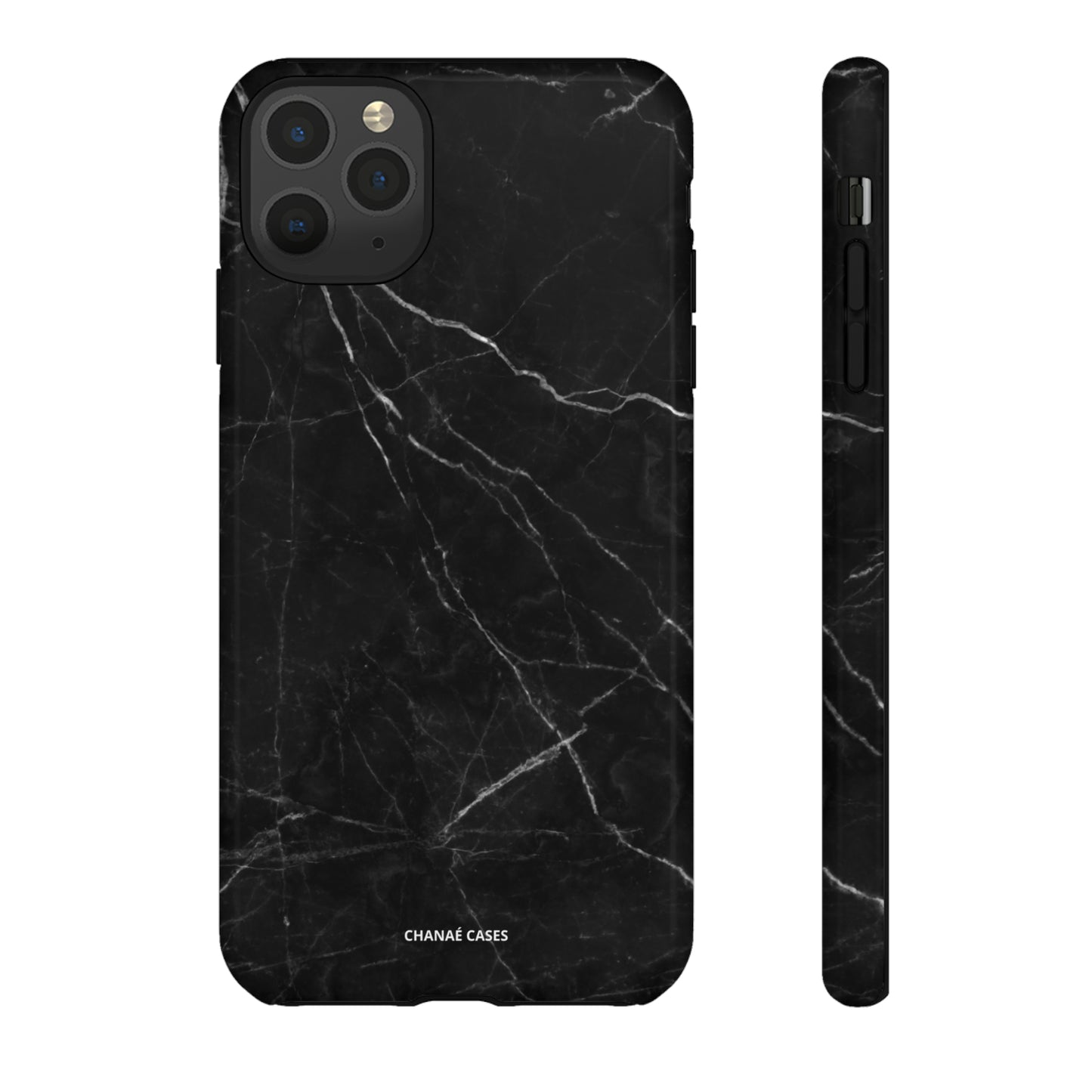 Titan Marble iPhone "Tough" Case (Black)