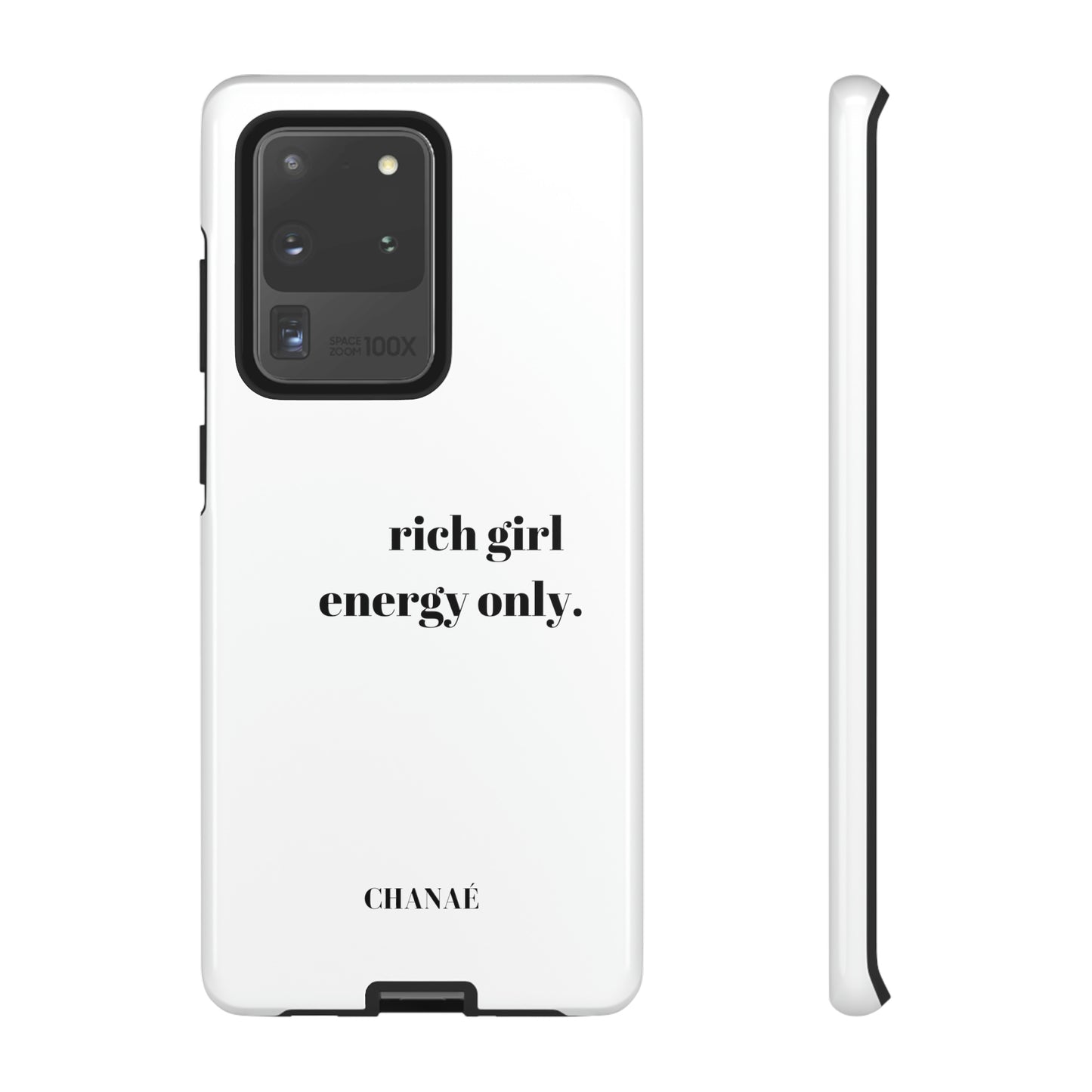 Rich Girl Energy Only Samsung "Tough" Case (White)