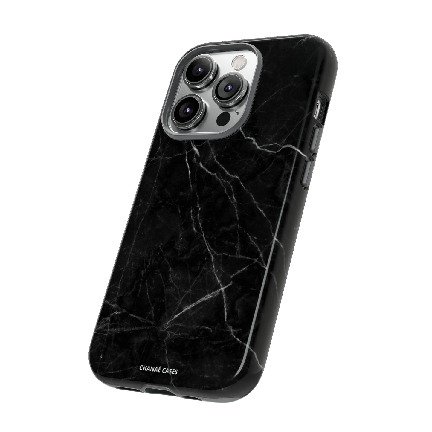 Titan Marble iPhone "Tough" Case (Black)