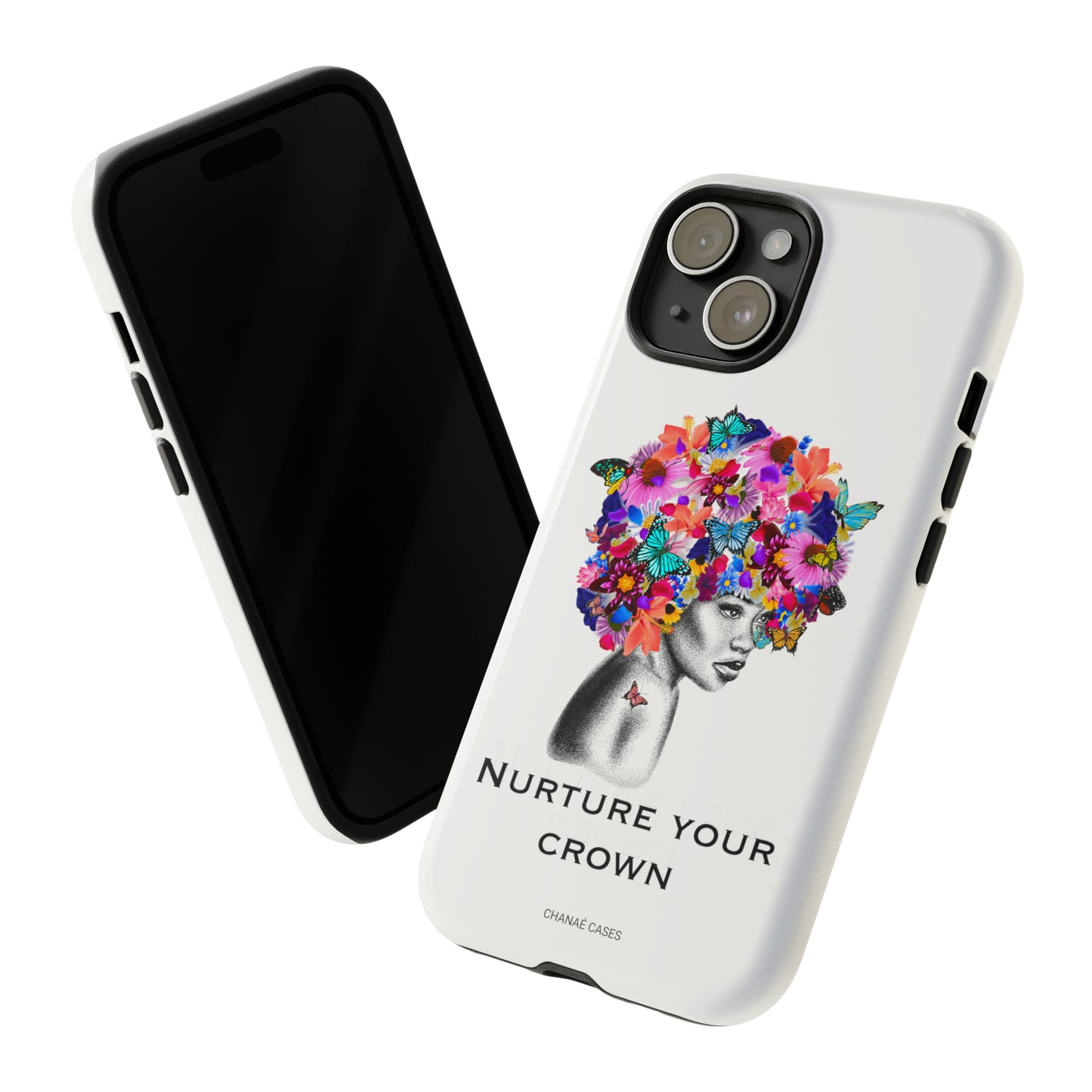 Nurture Your Crown iPhone "Tough" Case (White)