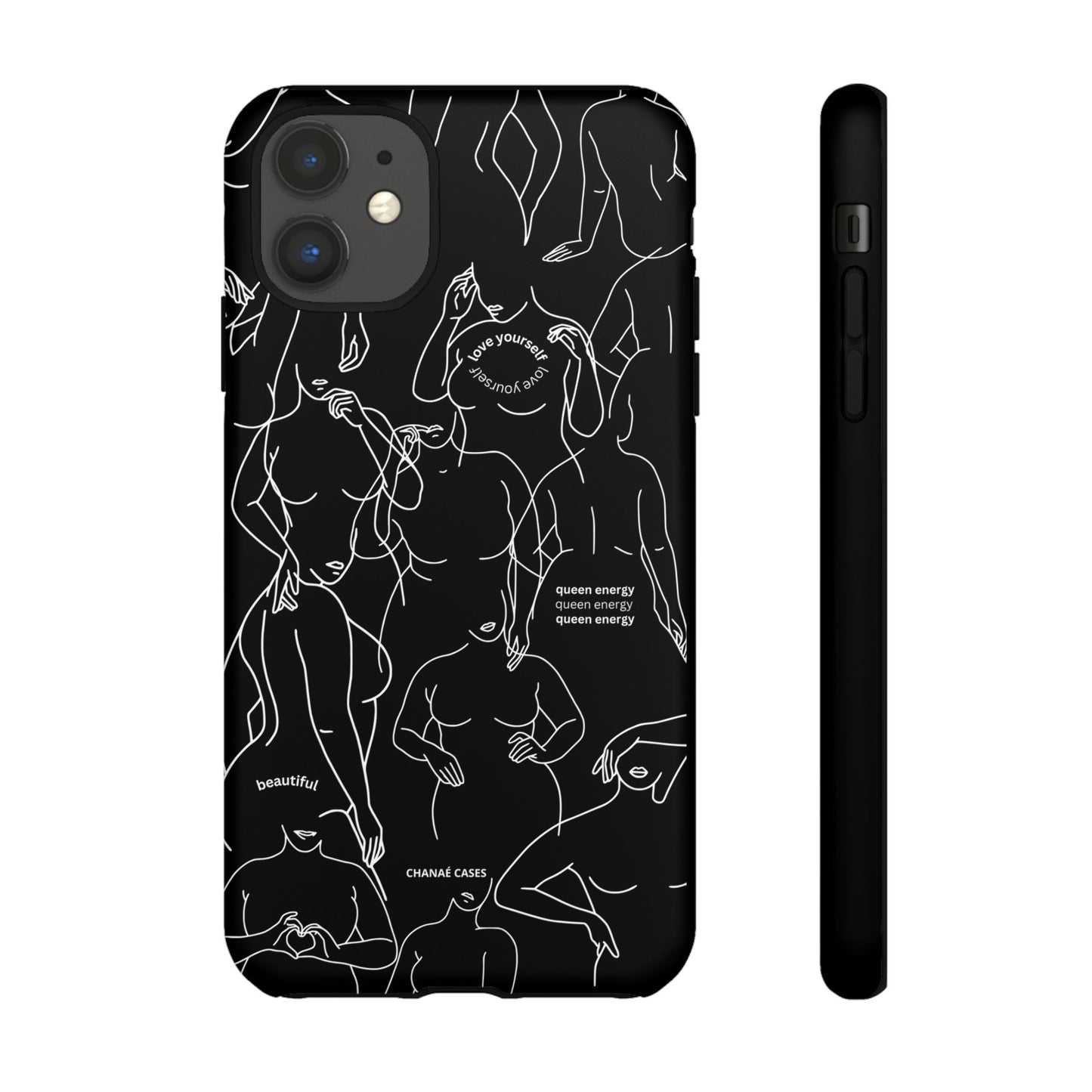 Love Your Body iPhone "Tough" Case (Black)