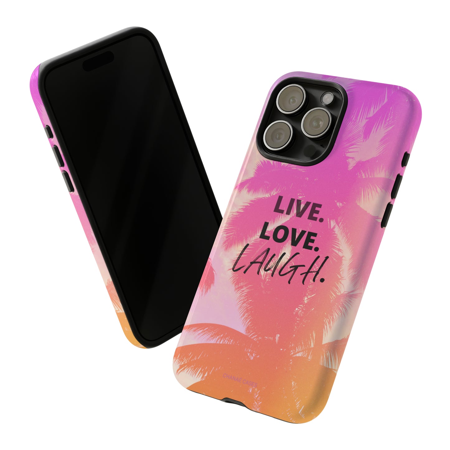 Live Life iPhone "Tough" Case (Pink)