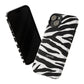 Zebra Print iPhone "Tough" Case (White/Black)