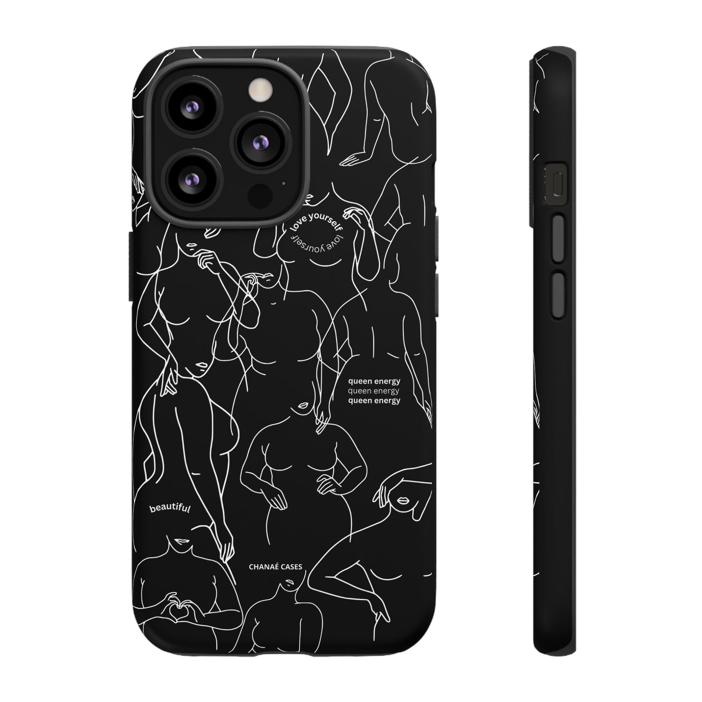 Love Your Body iPhone "Tough" Case (Black)