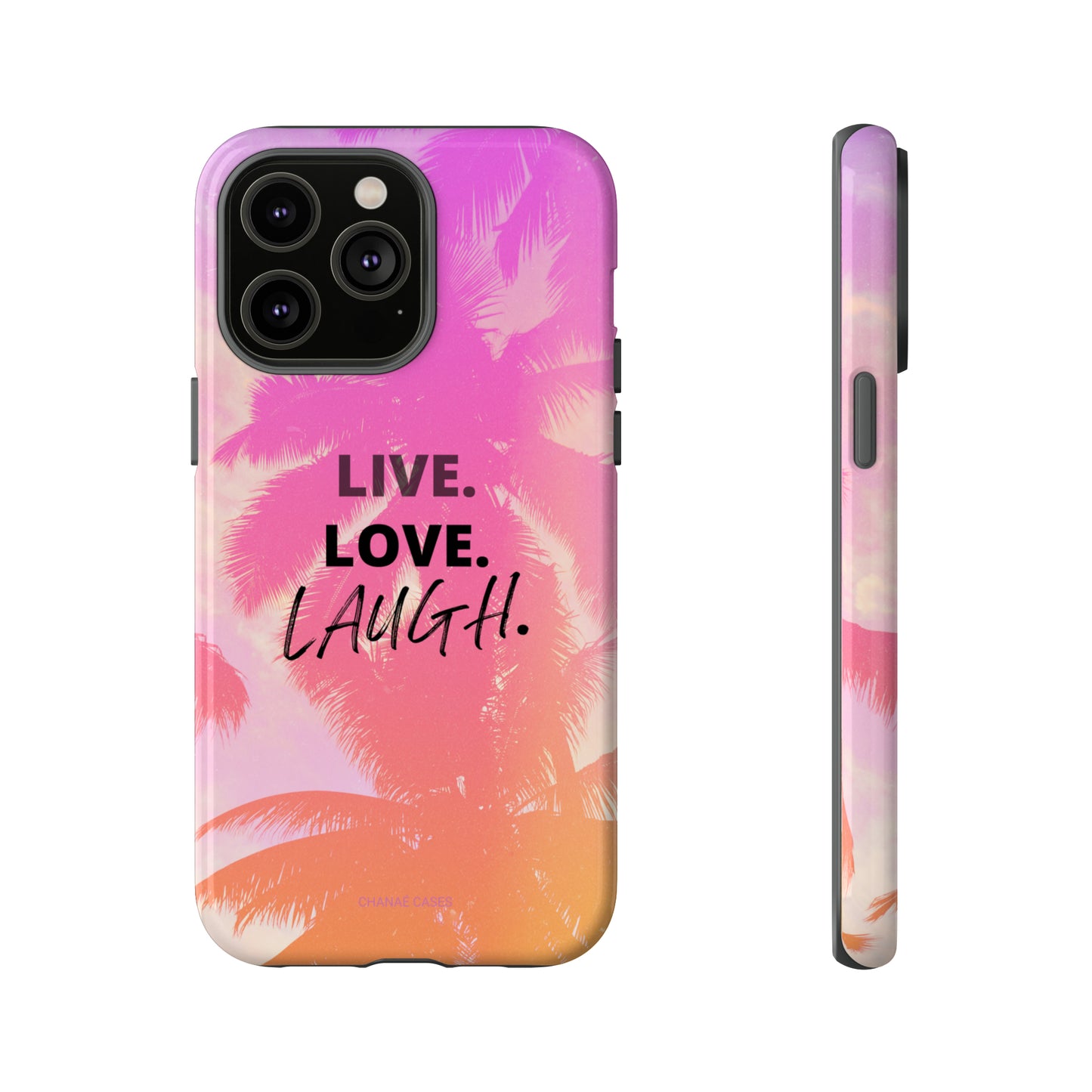 Live Life iPhone "Tough" Case (Pink)