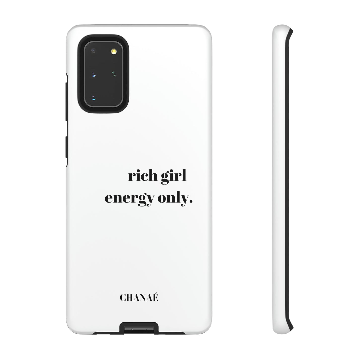 Rich Girl Energy Only Samsung "Tough" Case (White)