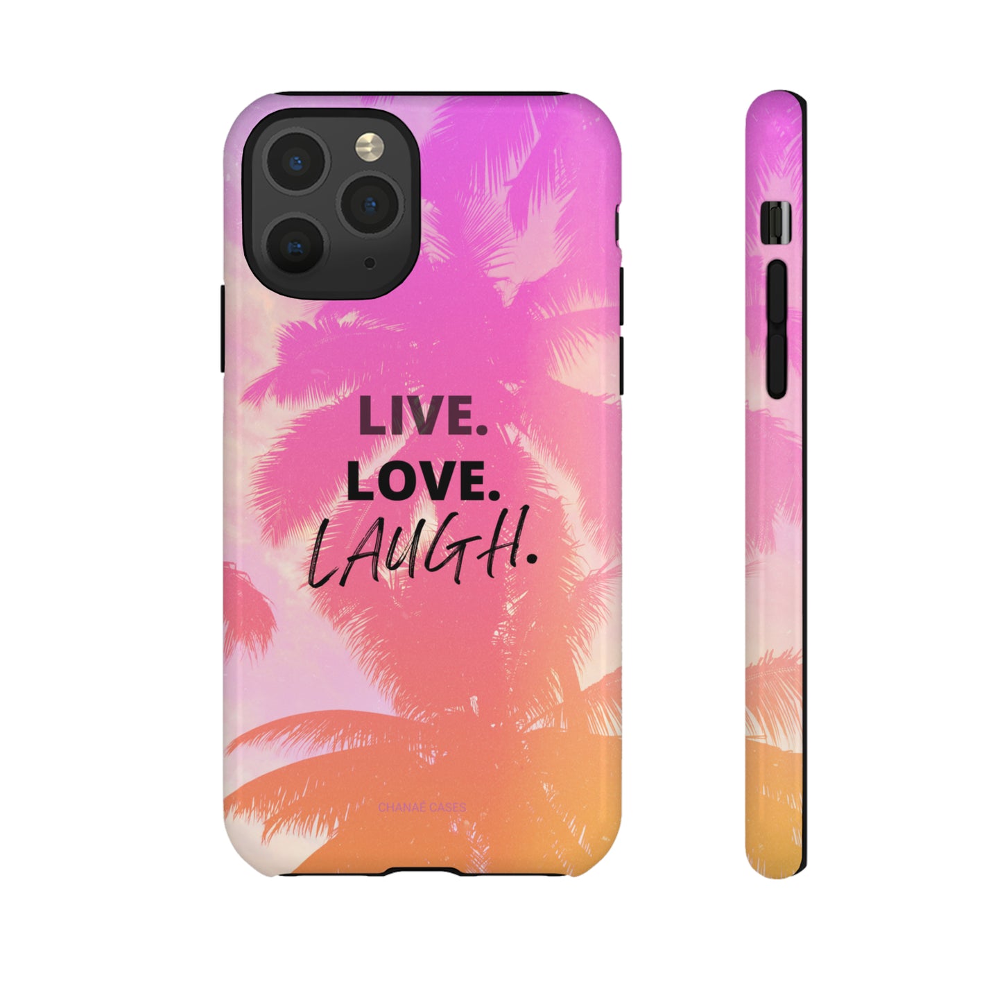 Live Life iPhone "Tough" Case (Pink)