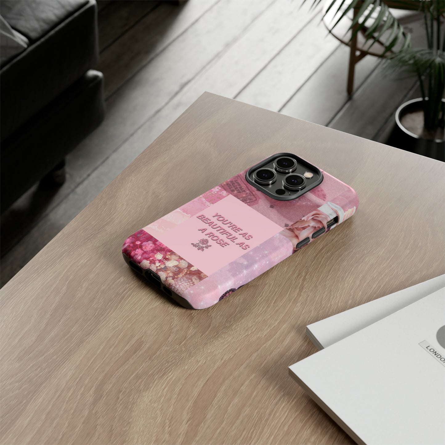 Beautiful Rose iPhone "Tough" Case (Pink)