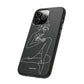 Caria Line Art iPhone "Tough" Case (Black)