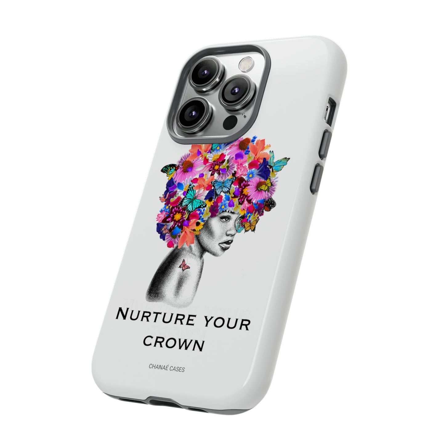 Nurture Your Crown iPhone "Tough" Case (White)