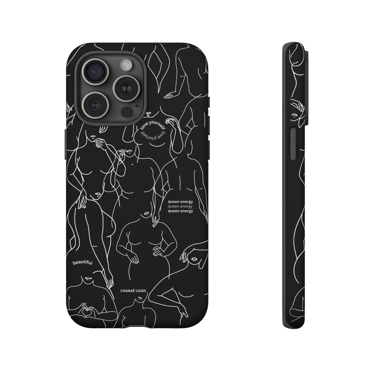 Love Your Body iPhone "Tough" Case (Black)