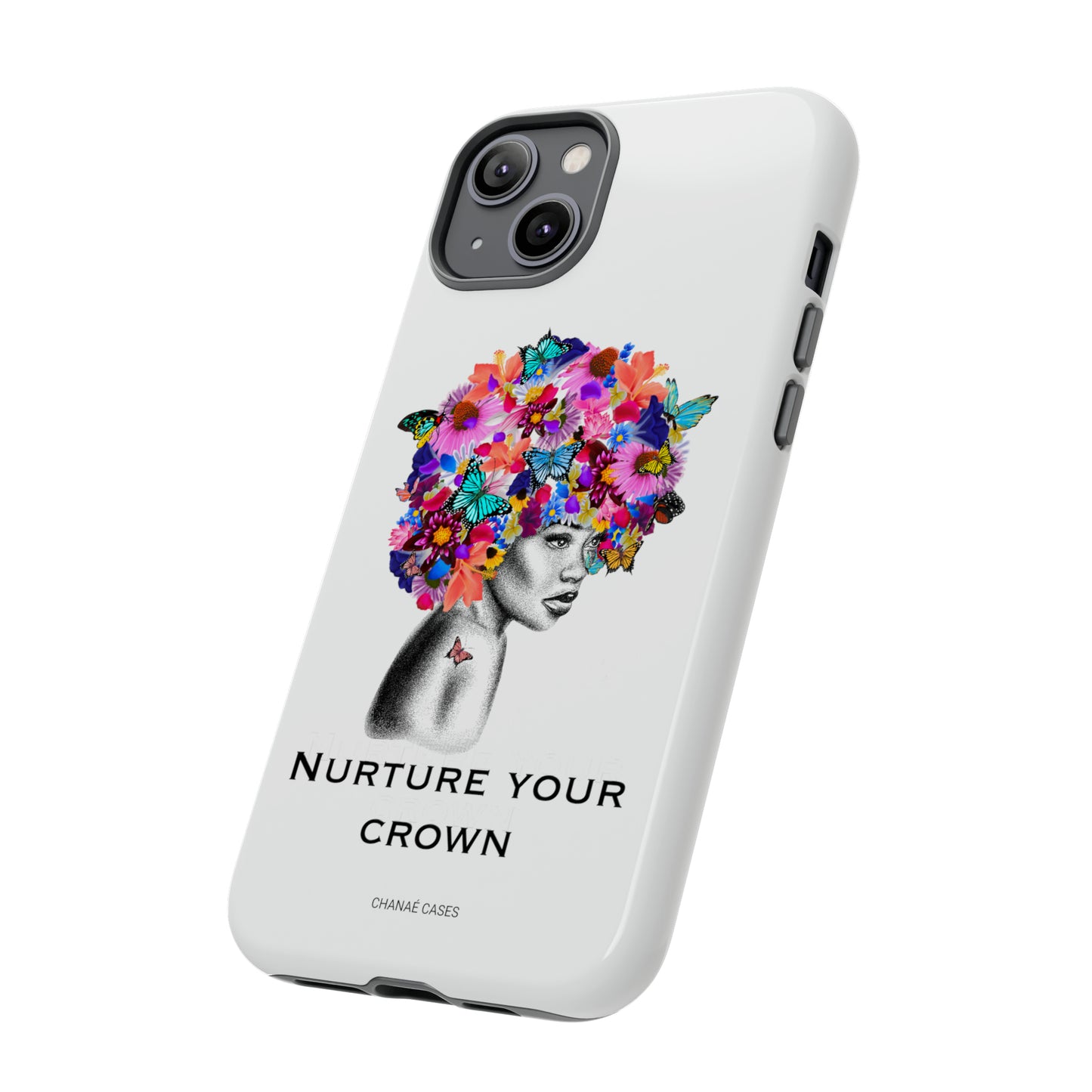 Nurture Your Crown iPhone "Tough" Case (White)