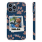 Customisable FurBaby Polaroid iPhone "Tough" Case (Paws)