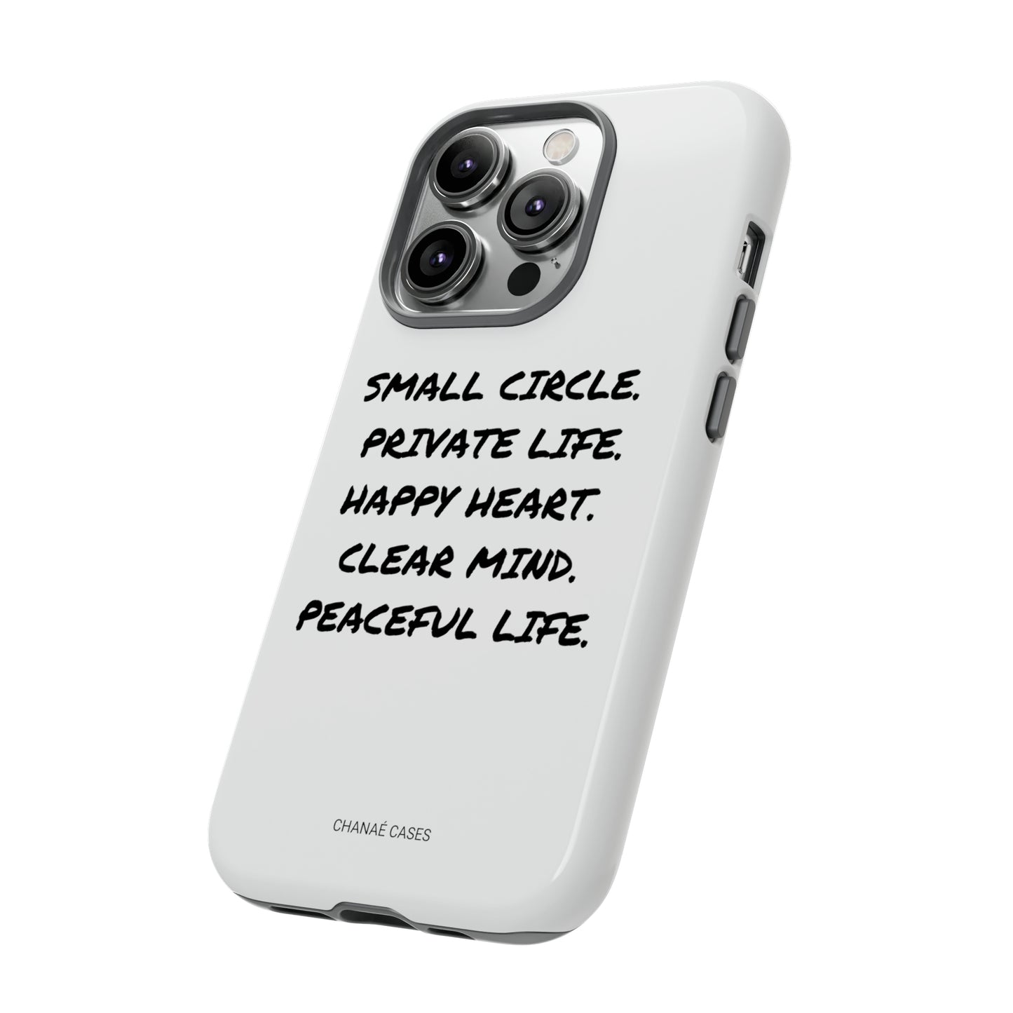 Peaceful Life iPhone "Tough" Case (White)