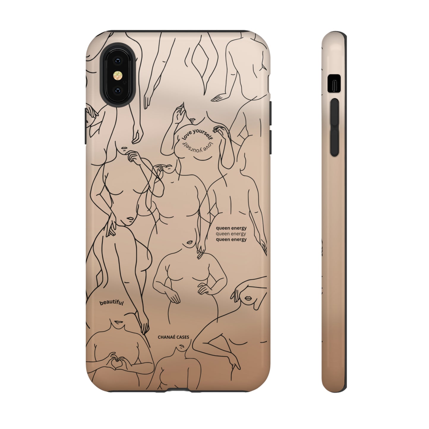 Love Your Body iPhone "Tough" Case (Nude)