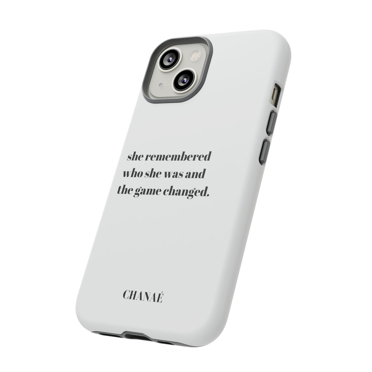 She Remembered iPhone "Tough" Case (White)