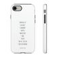 Issa Bajan iPhone "Tough" Case (White)