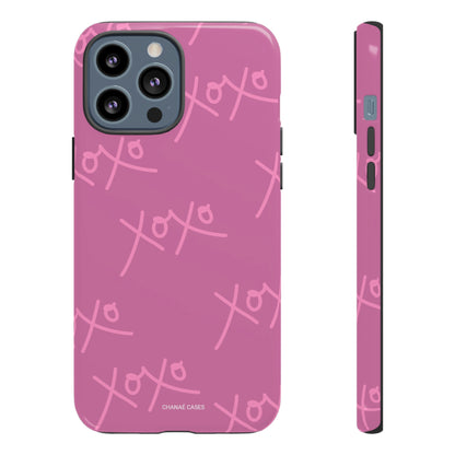 Hugs & Kisses iPhone "Tough" Case (Pink)