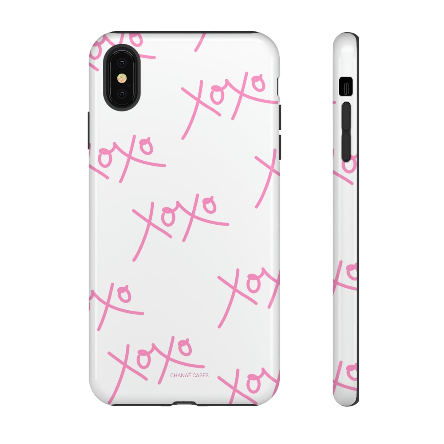 Hugs & Kisses iPhone "Tough" Case (White)