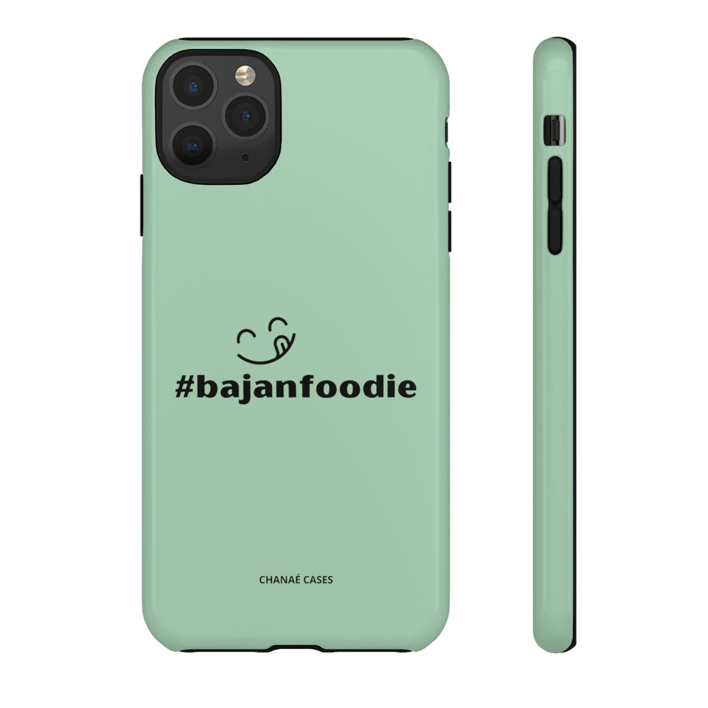 #BajanFoodie iPhone "Tough" Case (Mint)
